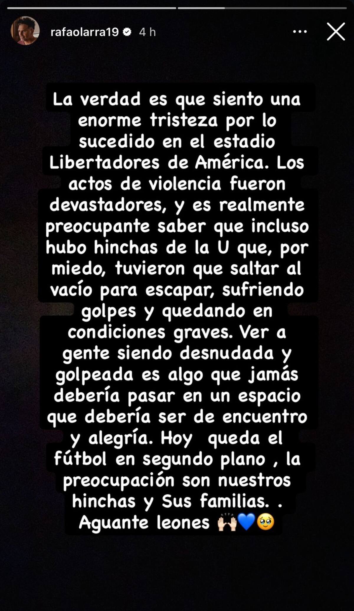 Rafael Olarra en Instagram.