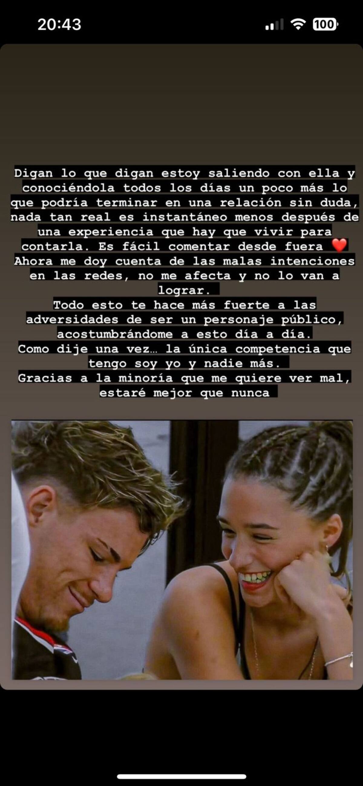 Se viralizaron fotos del exjugador de “Gran Hermano” Chile y respondió con una reflexión por redes sociales.