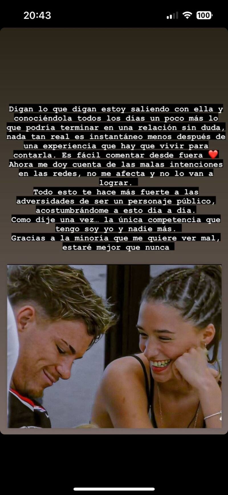 Se viralizaron fotos del exjugador de “Gran Hermano” Chile y respondió con una reflexión por redes sociales.