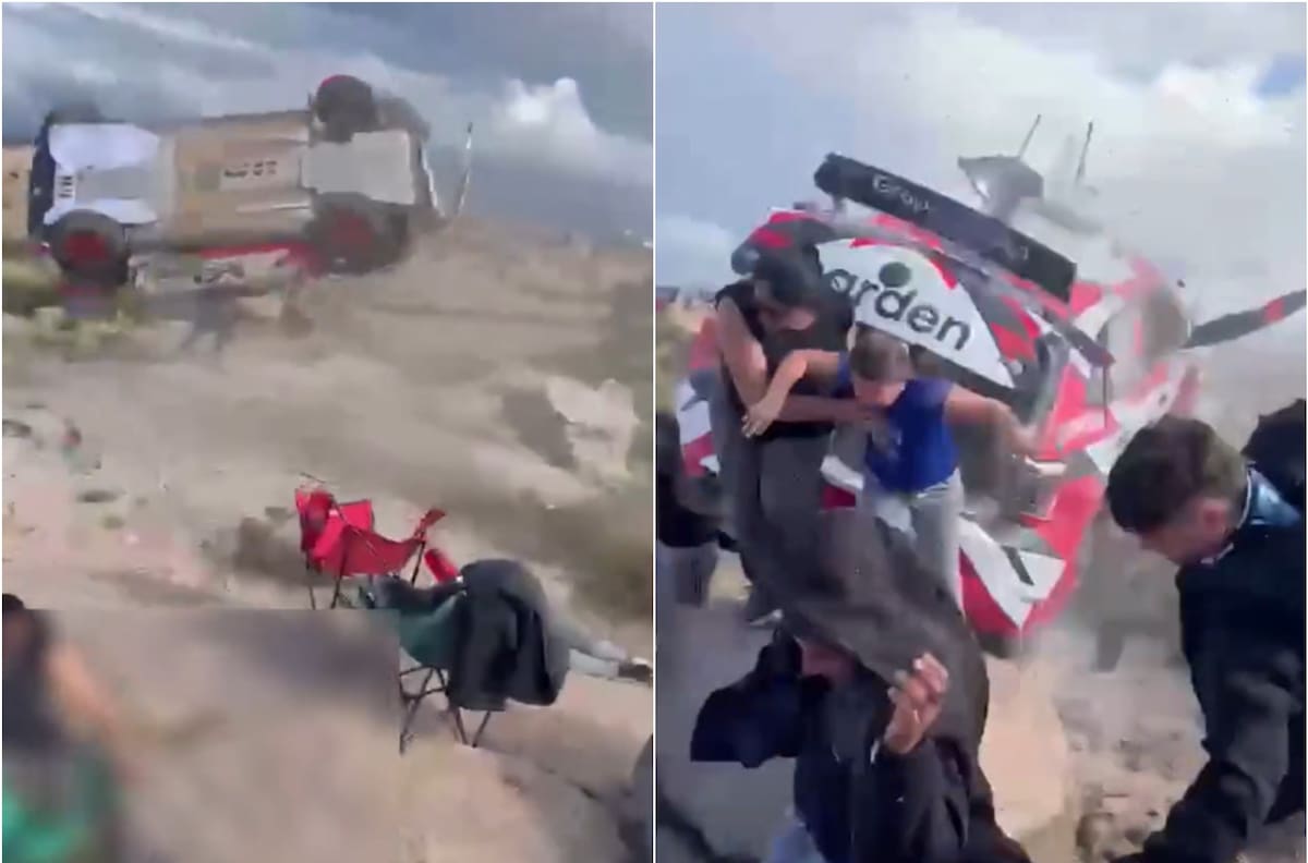 VIDEO | Fuertes imágenes: fatal volcamiento en el Rally deja un fallecido en Argentina