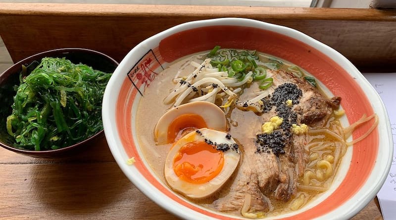 Calor japonés en un plato de comida.
Foto: Ramen Ryoma