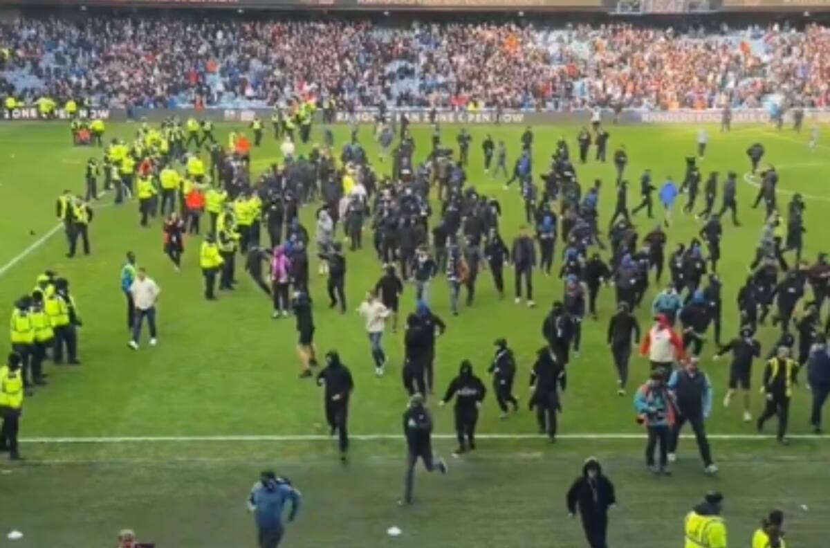 VIDEO | Clásico escocés entre Rangers y Celtic termina en batalla campal