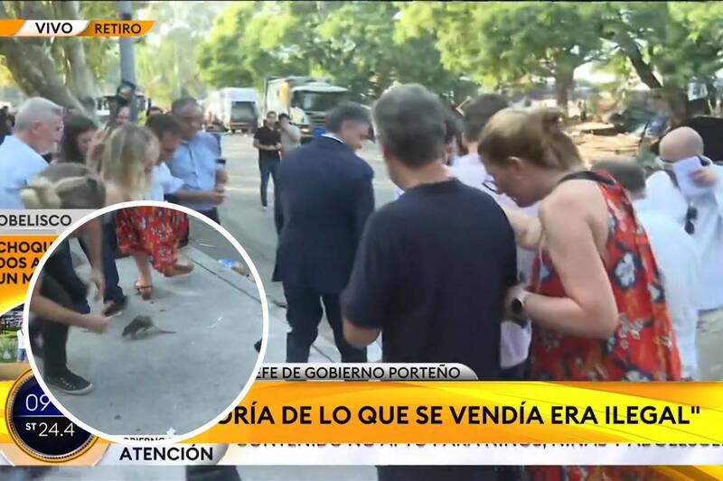 La situación ocurre mientras se hablaba sobre el allanamiento policial de una feria ilegal ubicada en Barrio 31, Argentina.