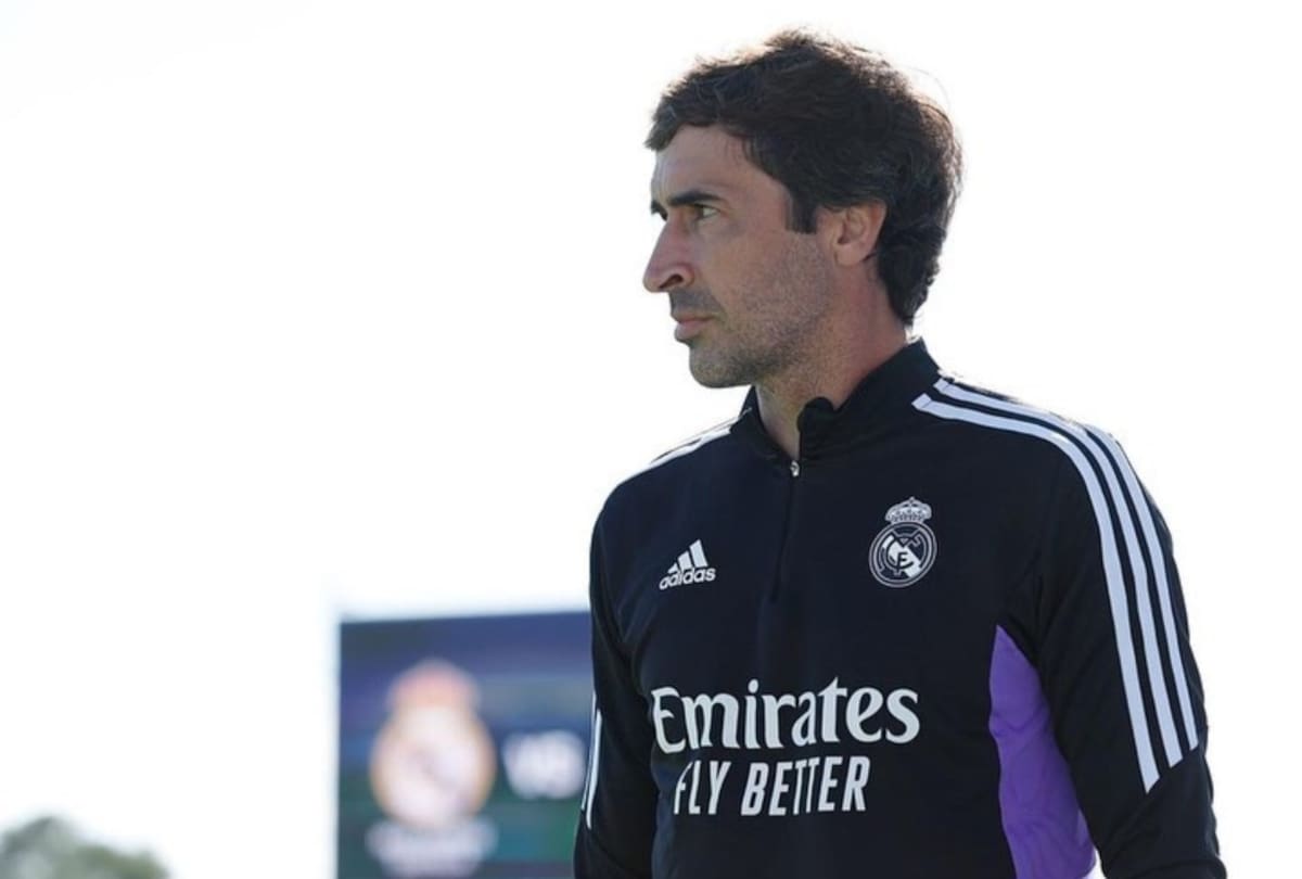 Raúl como entrenador del Real Madrid Castilla.