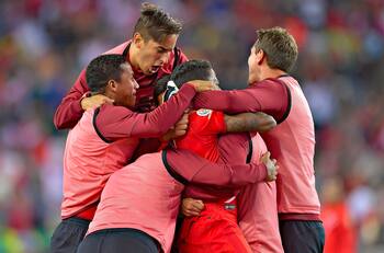 Jugó en la U y la rompe haciendo goles pero lo dejaron fuera de Copa América