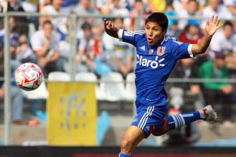 El delantero peruano Raúl Ruidíaz, en su recordado paso por la U en 2012.