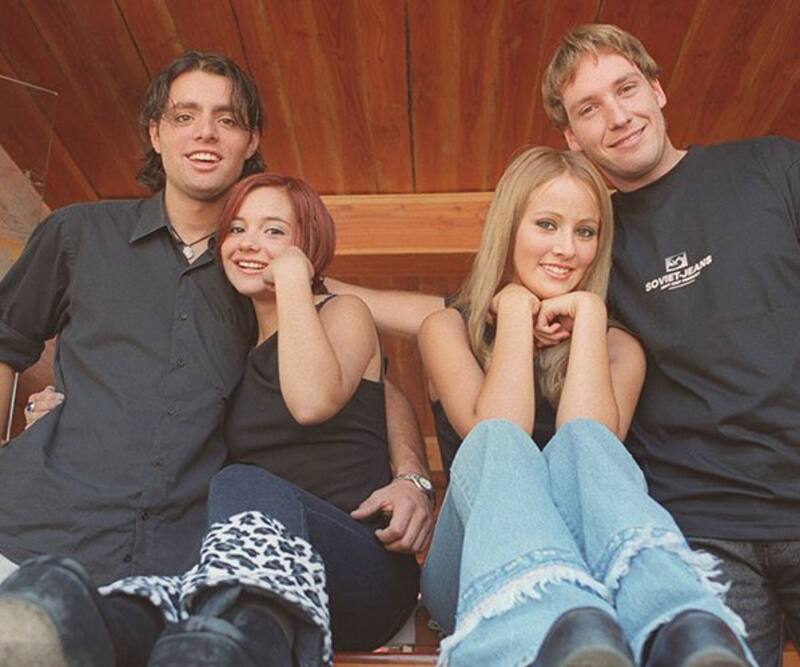 Rayén Araya y Martín Cárcamo en la época del Extra Jóvenes.