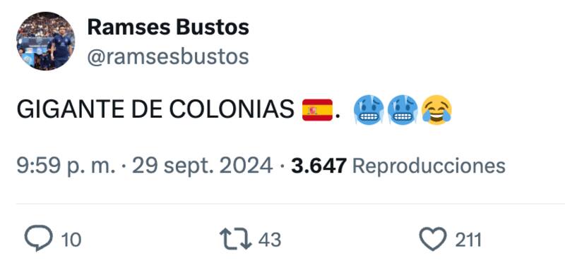 Reacción de Ramsés Bustos tras el triunfo de Unión Española ante la UC.