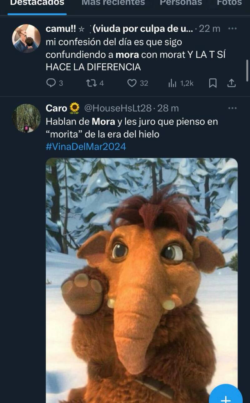 Reacción al show de Mora.