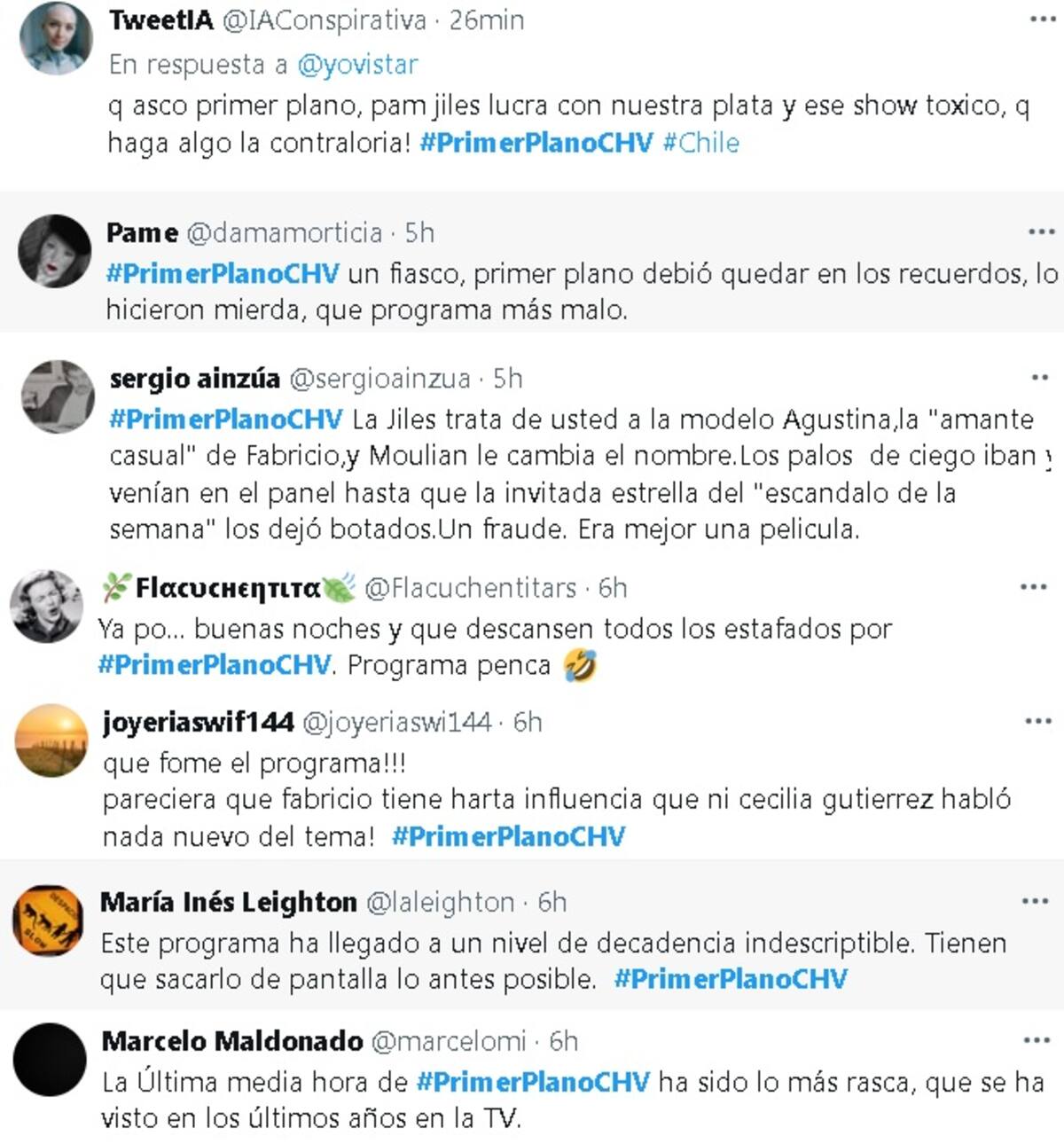 Primer Plano no se salvó de las críticas. Créditos: X