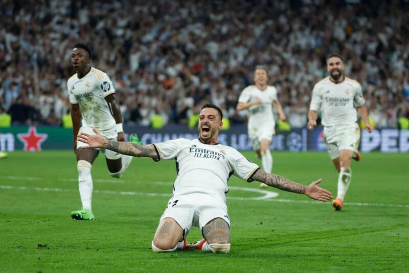Joselu, en el partido ante Bayern. Foto: EFE.