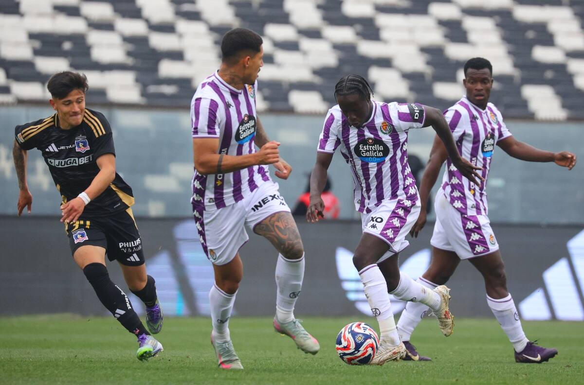 Con 3 juveniles de Colo Colo: así fue el último entrenamiento del Real Valladolid en Chile