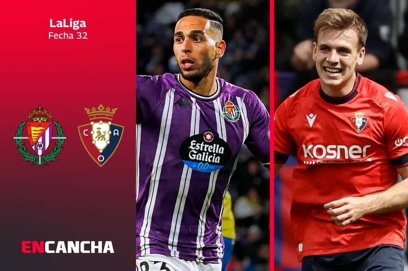 por la fecha 32 de LaLiga. Foto: RRSS Real Valladolid y EFE.