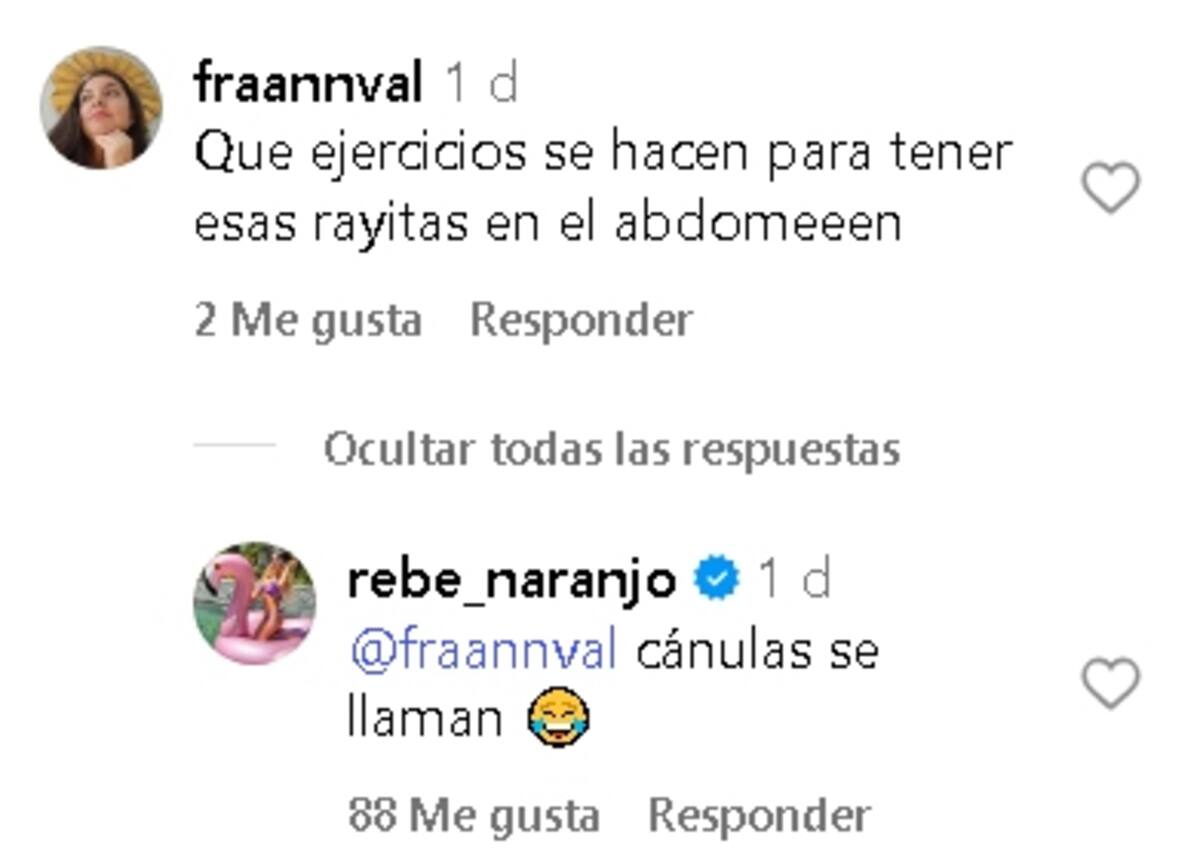 El comentario que sacó risas en sus seguidores.