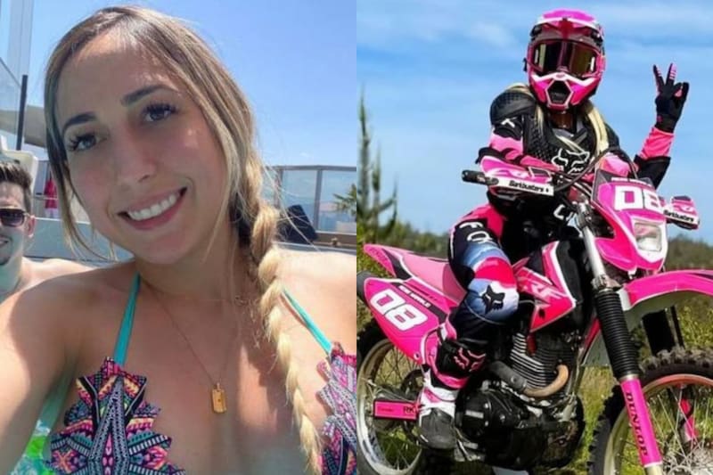 La influencer protagonizó feroz accidente en moto.
