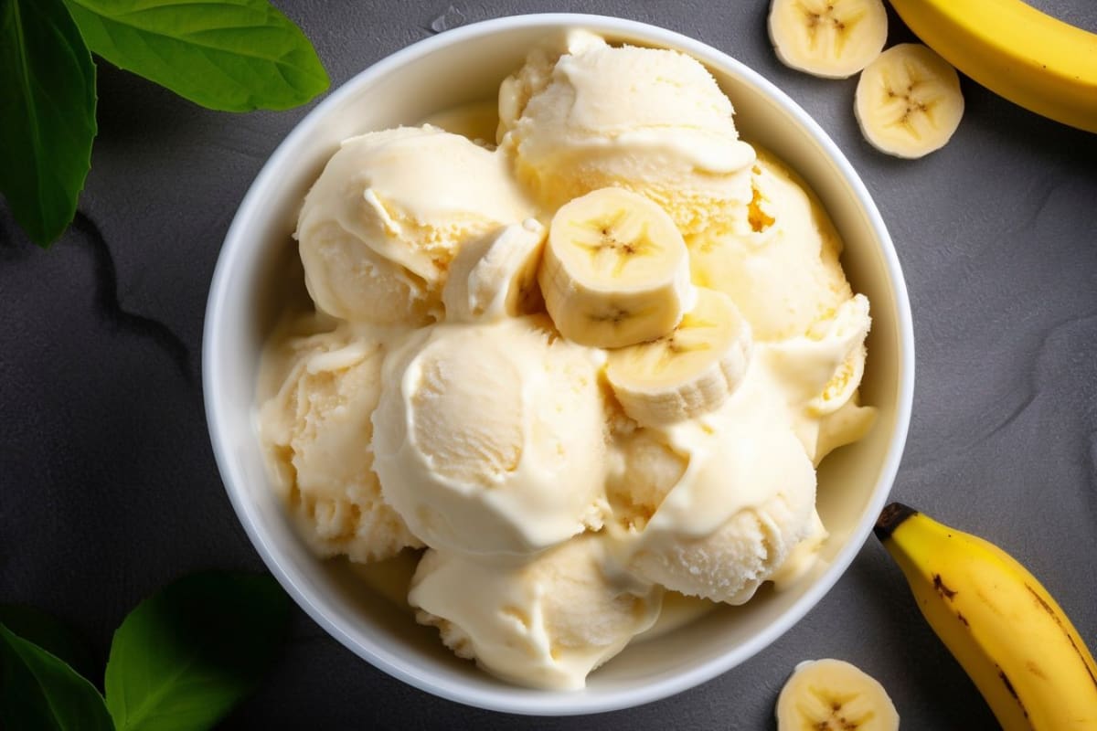 Este helado de plátano con manjar y galletas es perfecto para días de calor.