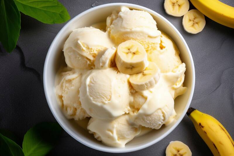 Este helado de plátano es perfecto para días de calor.