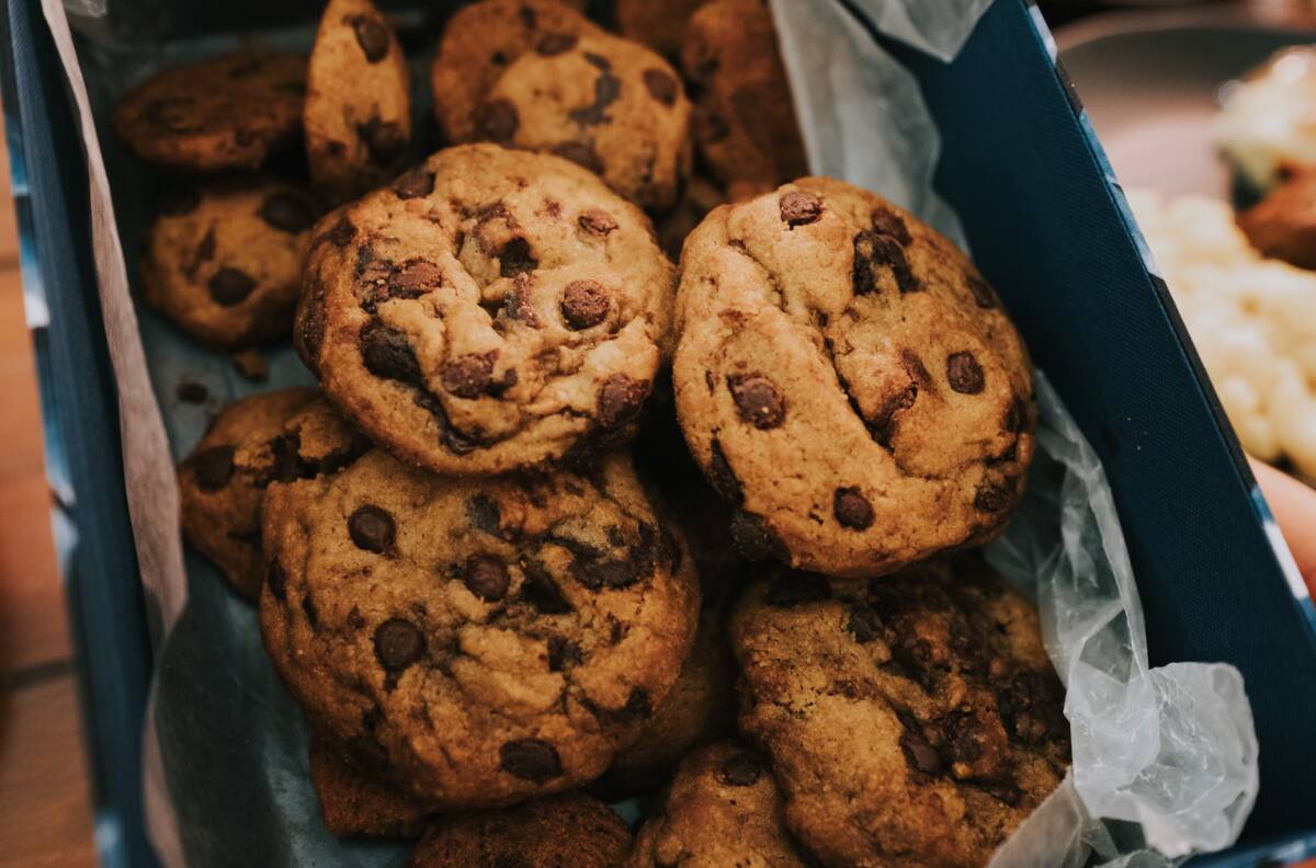 Receta galletas con chispas de chocolate con solo 3 ingredientes