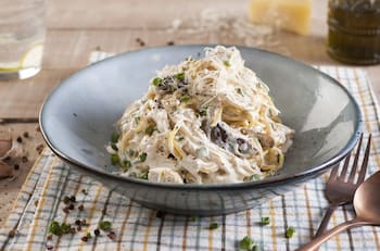 Receta de pasta y pollo cremoso: En solo 15 minutos tendrás tu almuerzo listo