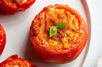 Receta de tomates rellenos horneados: Aprende a preparar este sencillo almuerzo perfecto para el frío