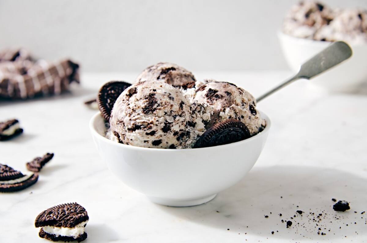 No podrás dejar de comer este delicioso helado de galletas.