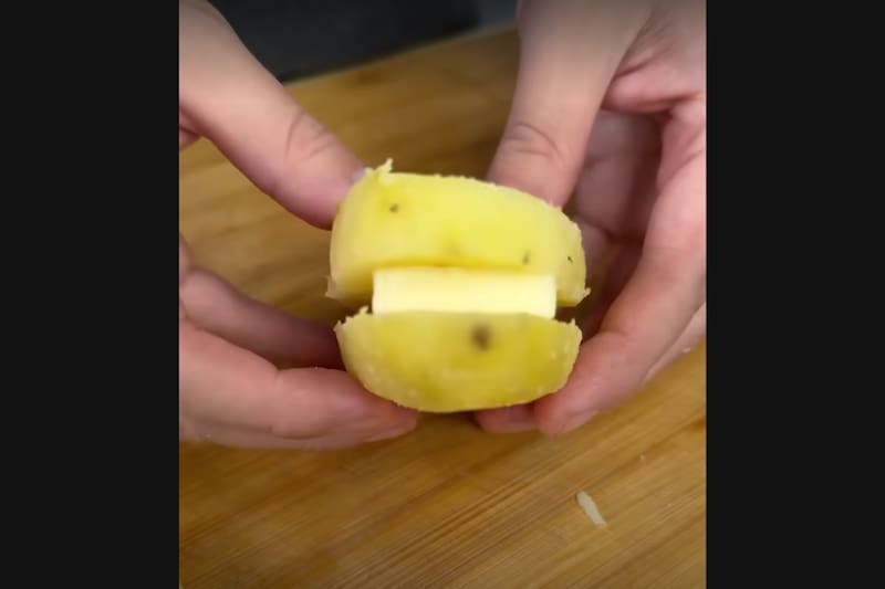 Así se deben colocar antes de freír.