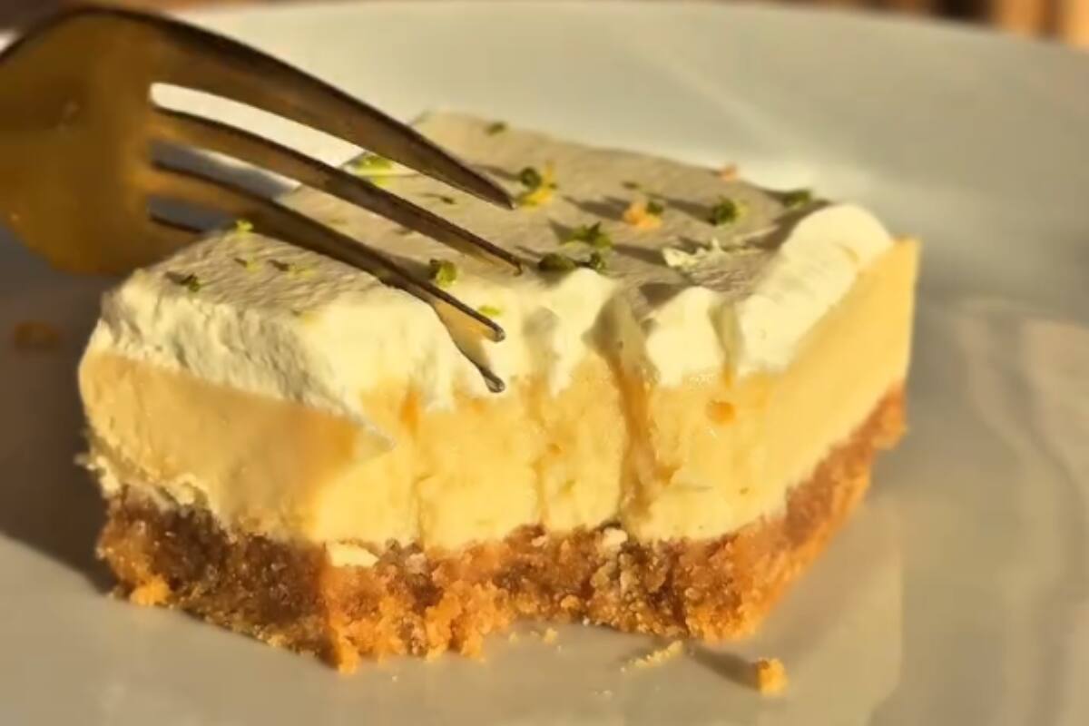 Solo se necesitan siete ingredientes distintos para este postre.