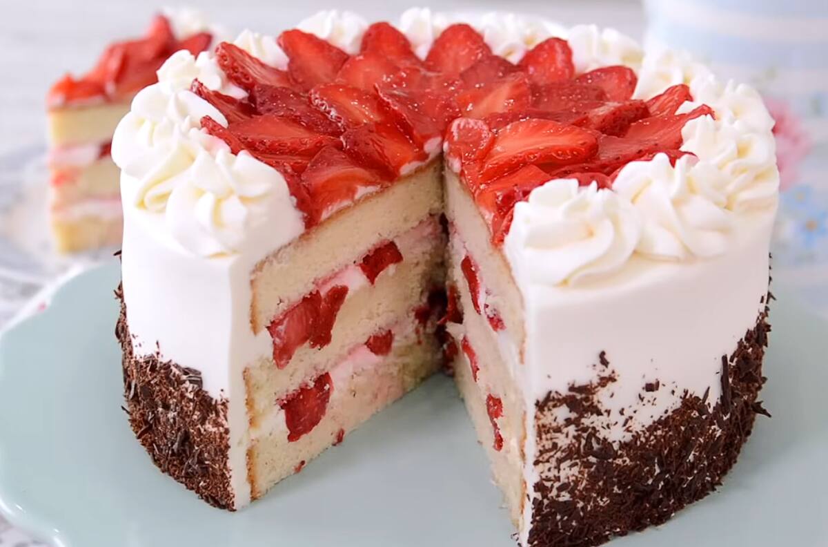 Receta de Torta Frutillas con Crema: El mejor pastel para preparar este 14 de febrero