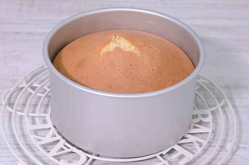 El bizcocho quedará así.