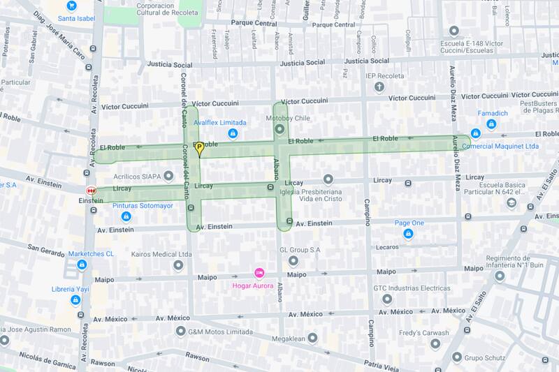 Sector afectado por el corte de agua.