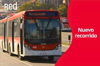 Nuevo recorrido de Red Movilidad unirá estas dos importantes comunas de la Región Metropolitana