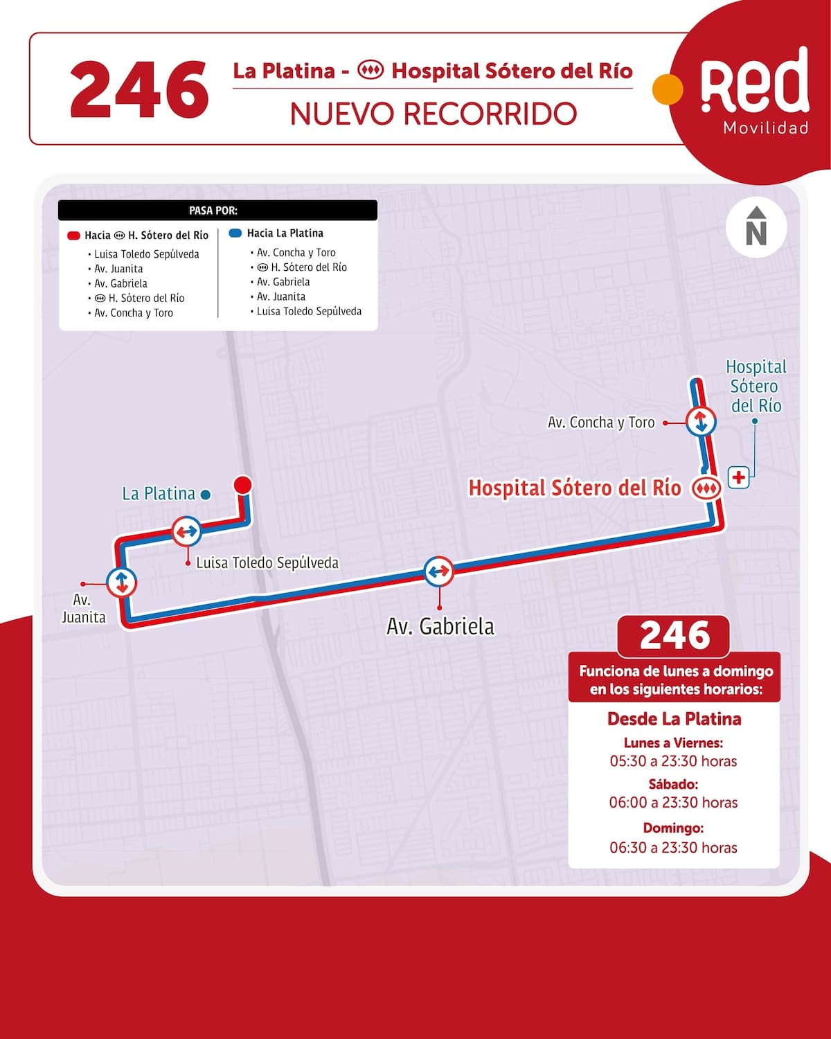 Este servicio comenzará a operar desde este sábado 30 de mayo. Foto: Red Movilidad.