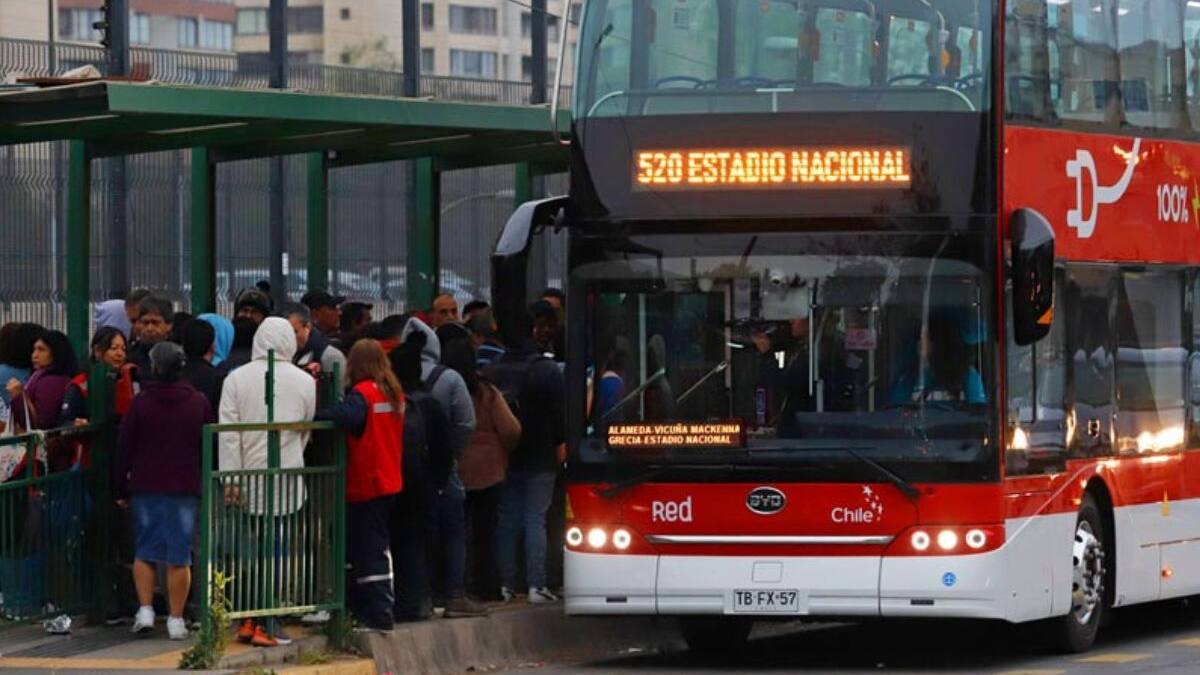 Red Movilidad tendrá buses de apoyo este martes 30 de septiembre por partido de la Selección Chilena en Mundial Sub-20