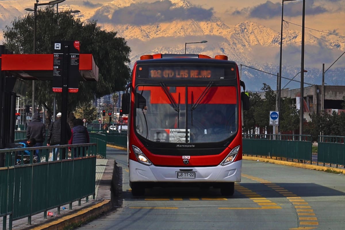 Refuerzo de buses en la comuna de Macul para este 6 de julio. Foto: Red Movilidad en X.