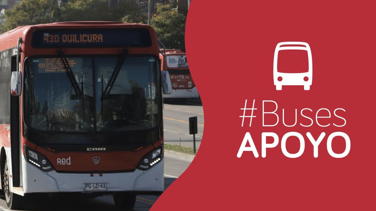 Desde Macul: Red Movilidad anuncia buses de apoyo hacia Recoleta y San Bernardo para este domingo