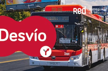 Red Movilidad anuncia DESVÍOS de 5 recorridos por obras en La Pintana