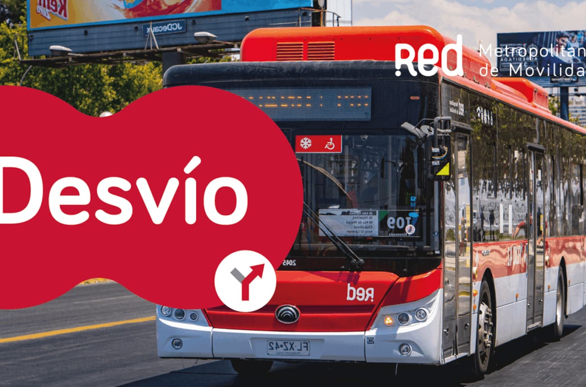 Red Movilidad anuncia DESVÍOS de recorridos por obras en La Florida y El Bosque