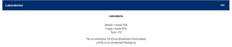 Reembolsos de Caja 18 por exámenes de laboratorio.