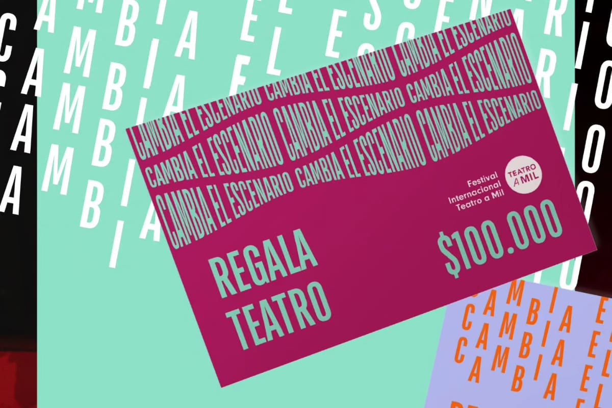 Así se ve una de las giftcard que tiene Teatro a Mil para regalar en esta Navidad.