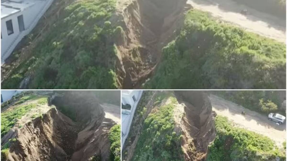 Nuevo socavón afecta a lujoso condominio de Cachagua