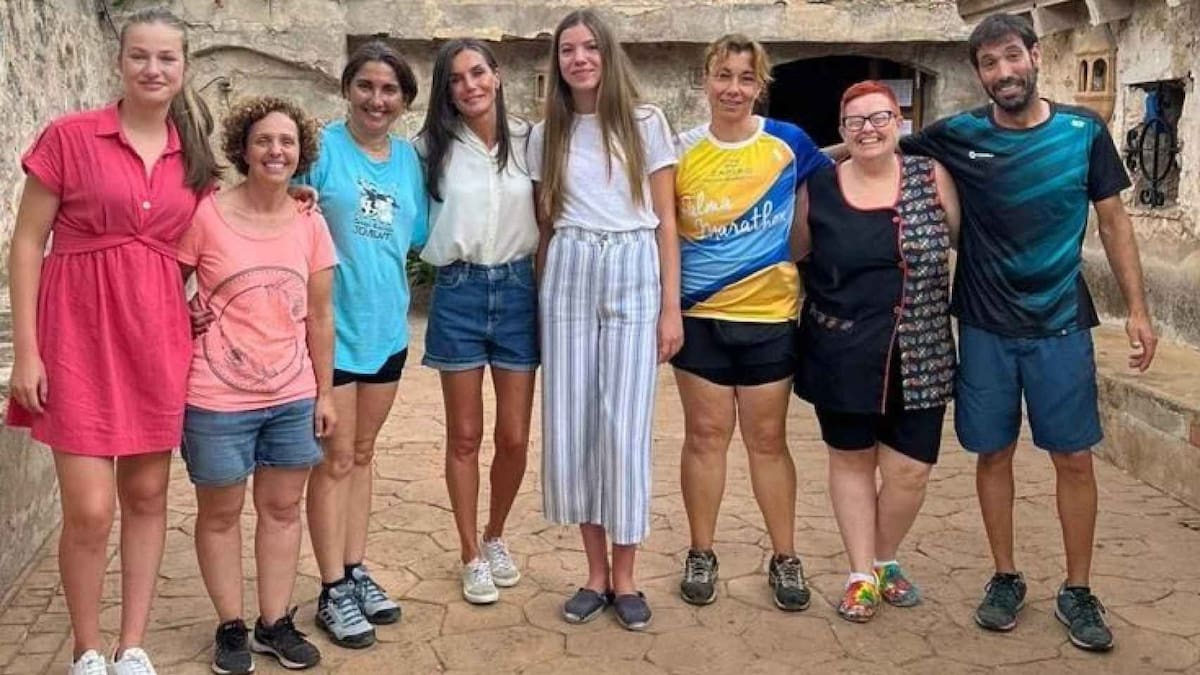 Las royal visitaron una granja en Mallorca.