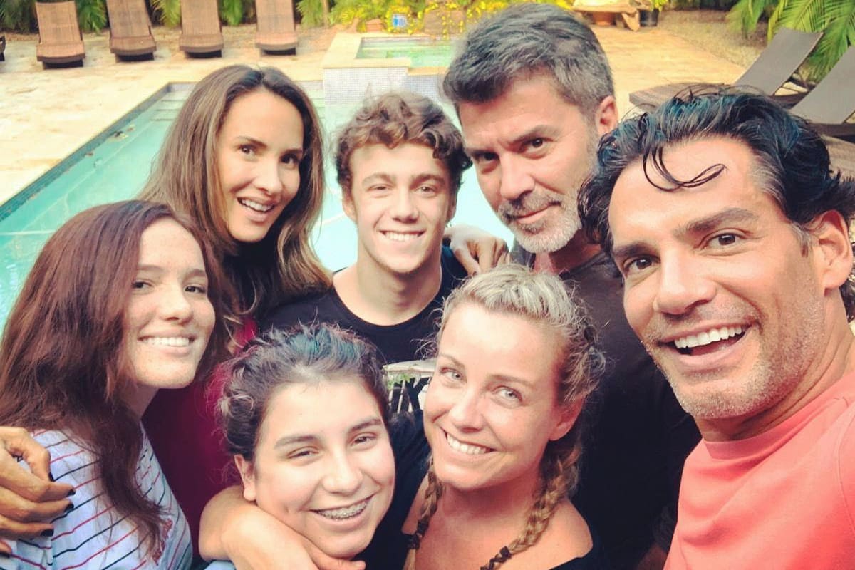 junto a su familia y los de la Fuente-Castro