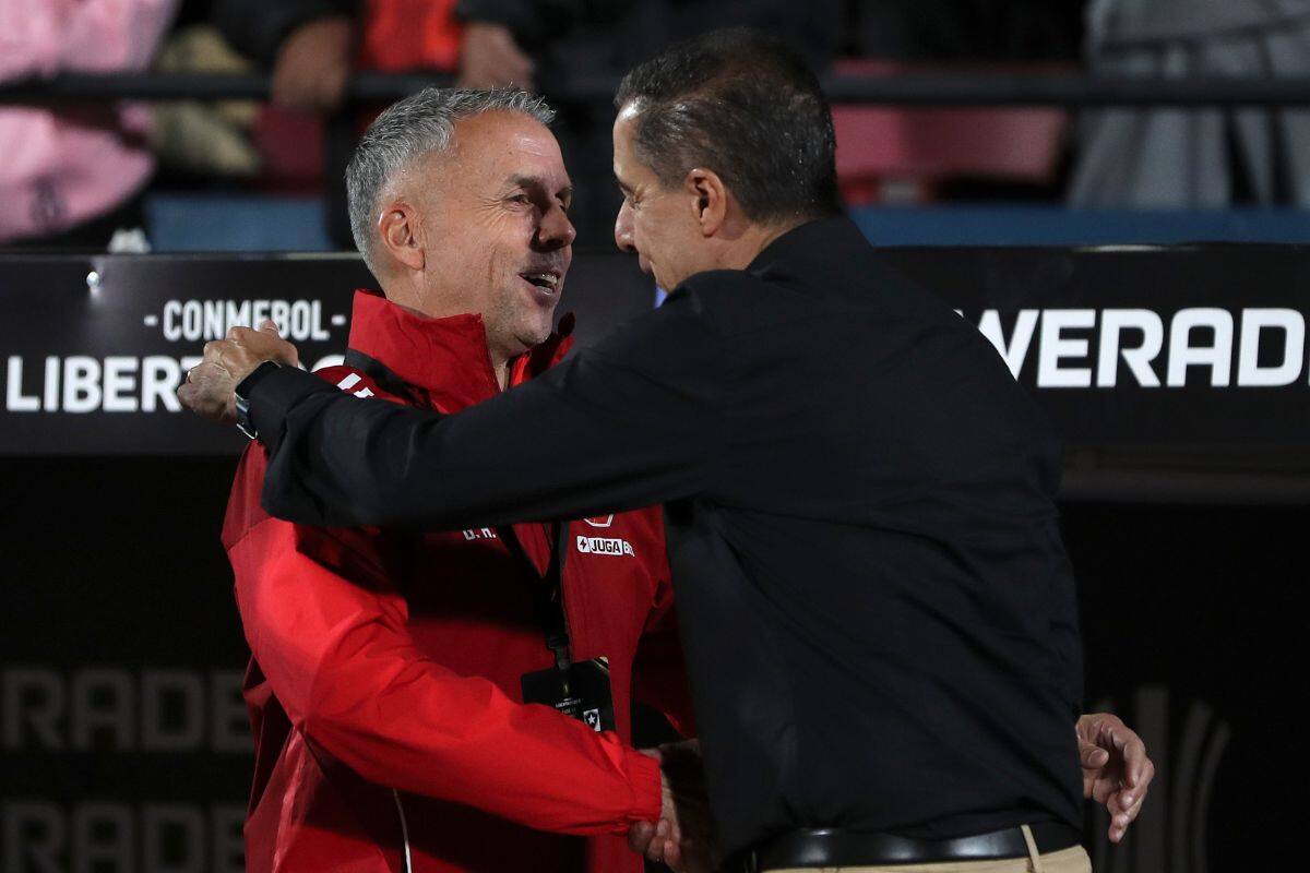 enfrentando a la U en Copa Libertadores