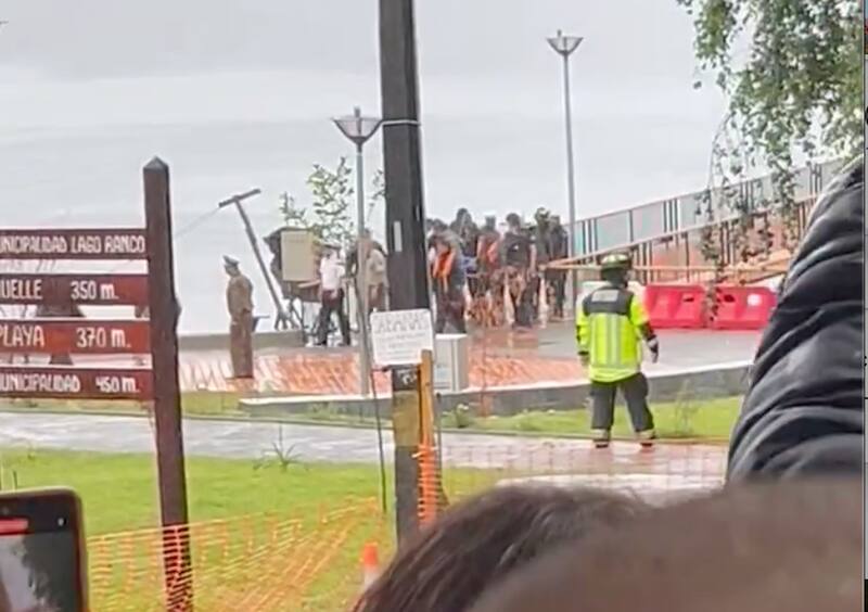 El exmandatario quedó a 40 metros de profundidad.