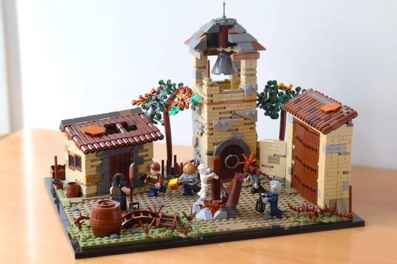 Mira esta increíble recreación de la aldea con Legos. Créditos: Reddit