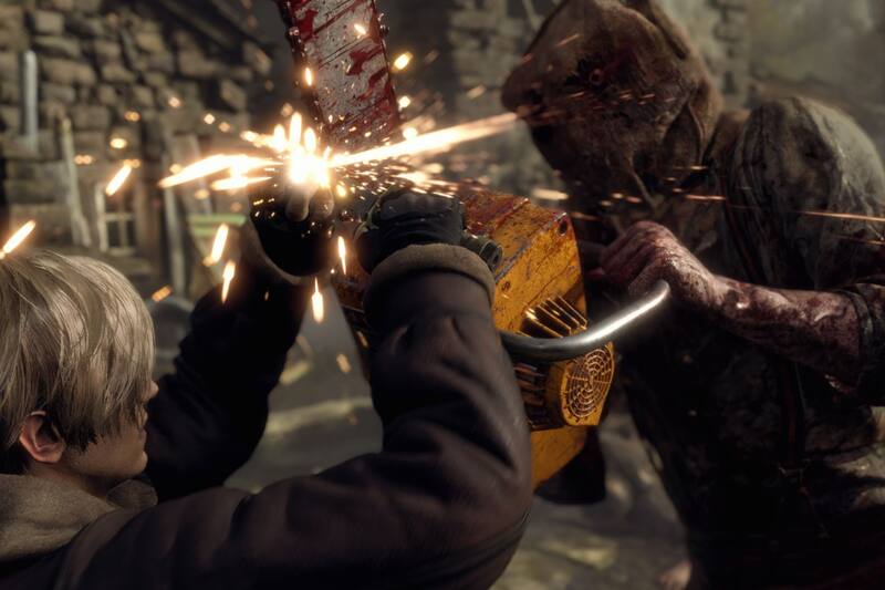 Puedes detener ataques con el cuchillo. Créditos: Resident Evil