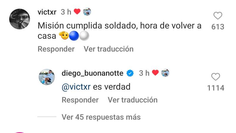 Diego Buonanotte dice que debe volver "a su casa"