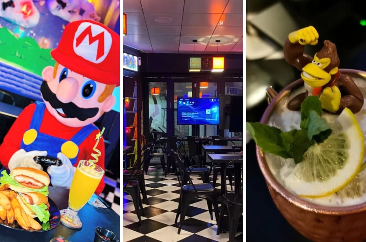 Press-Start, el restobar temático de Santiago que conquista con su comida, tragos y videojuegos