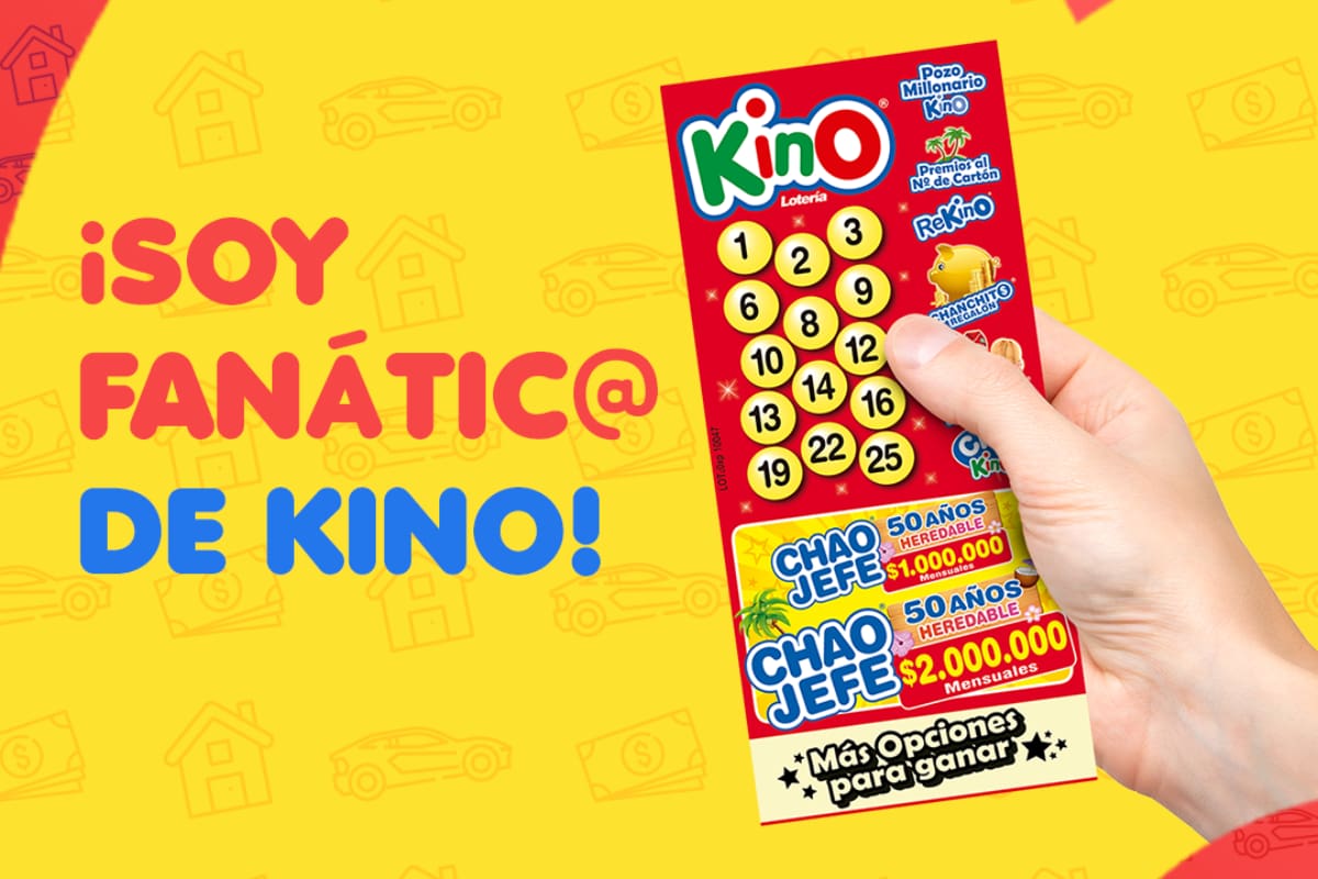 Estos son los resultados del sorteo 2762 de Kino. Créditos: Lotería