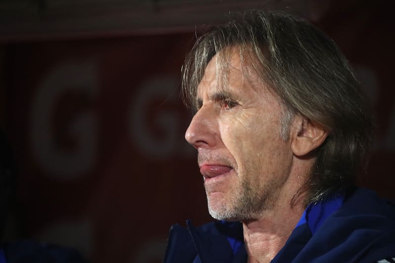 En su etapa como entrenador de La Roja.